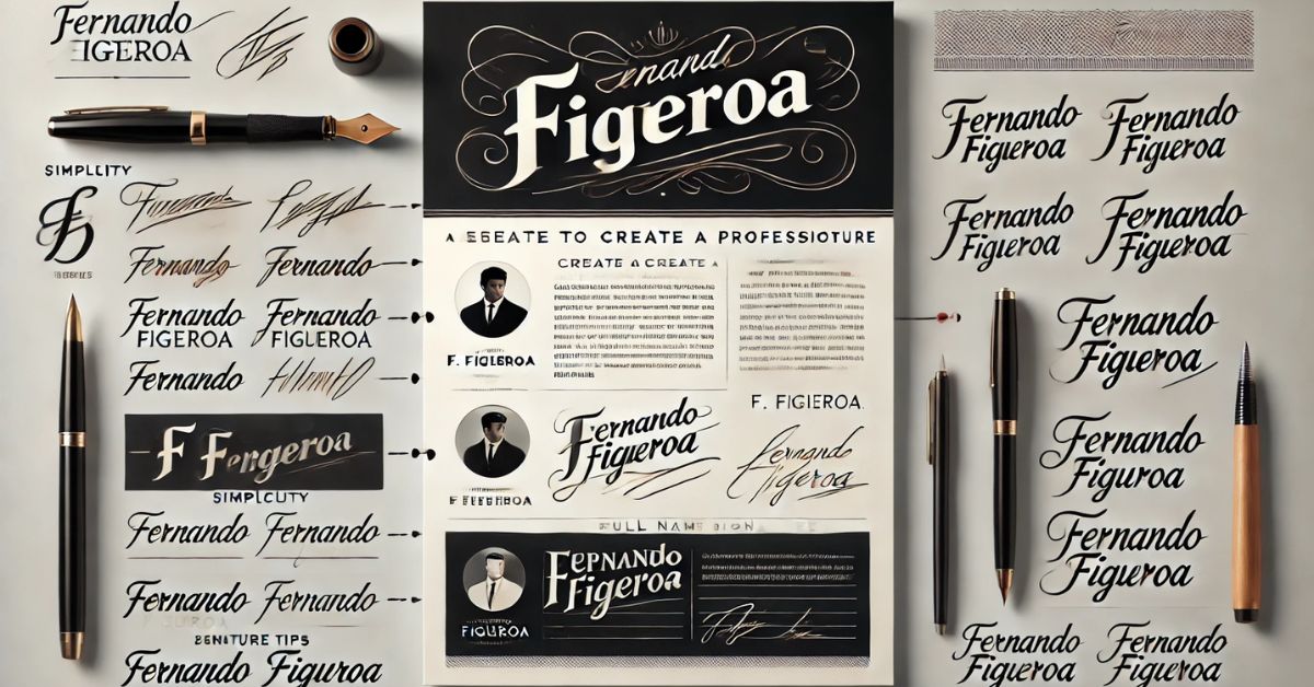 Professional Signature for People Named Fernando Figueroa Expert Tips