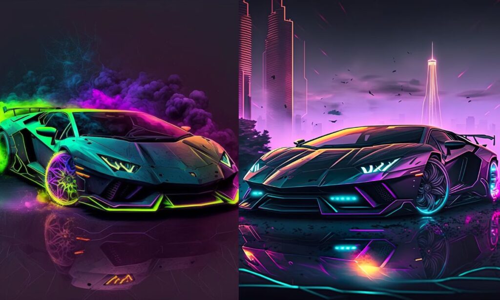 The Impact of Neon Lighting on Lamborghinis